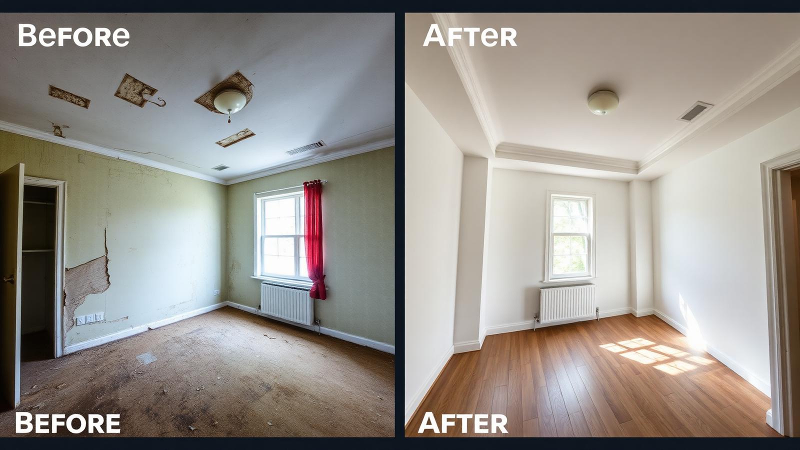 Antes e depois de uma remodelação completa em Lisboa pela Multigesso